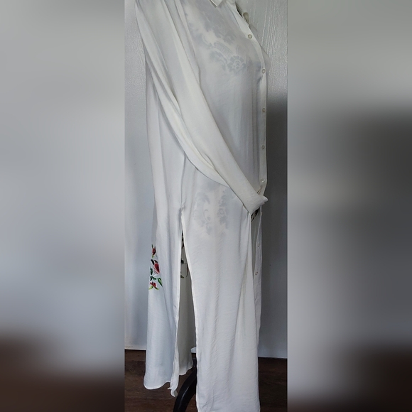 PHILOSOPHY EMBROIDERED SHIRT DUSTER/DRESS L - Picture 3 of 9